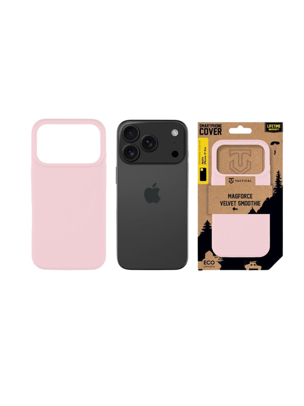 Tactical Tactical MagForce Velvet Smoothie Zaščita za Apple iPhone 17 Pro Pink Panther