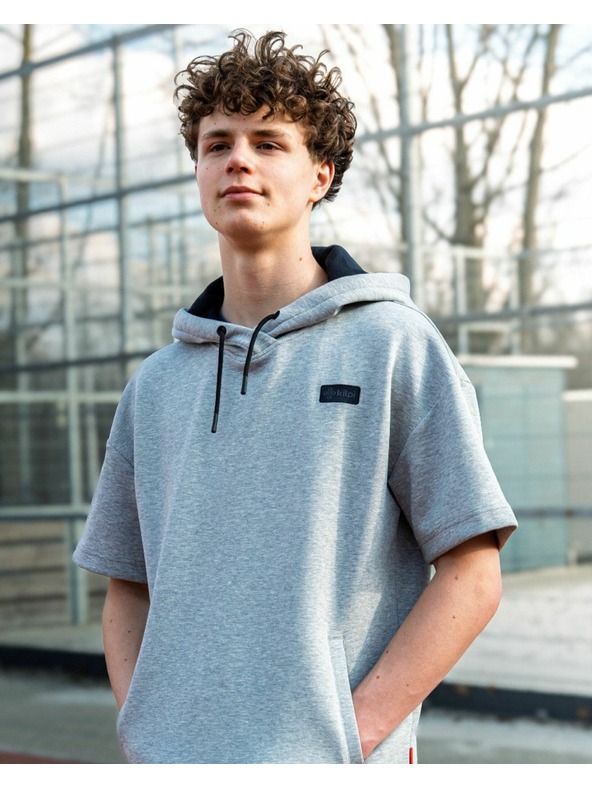 Kilpi Moški pulover s kapuco Kilpi DIAN-M Svetlo siva