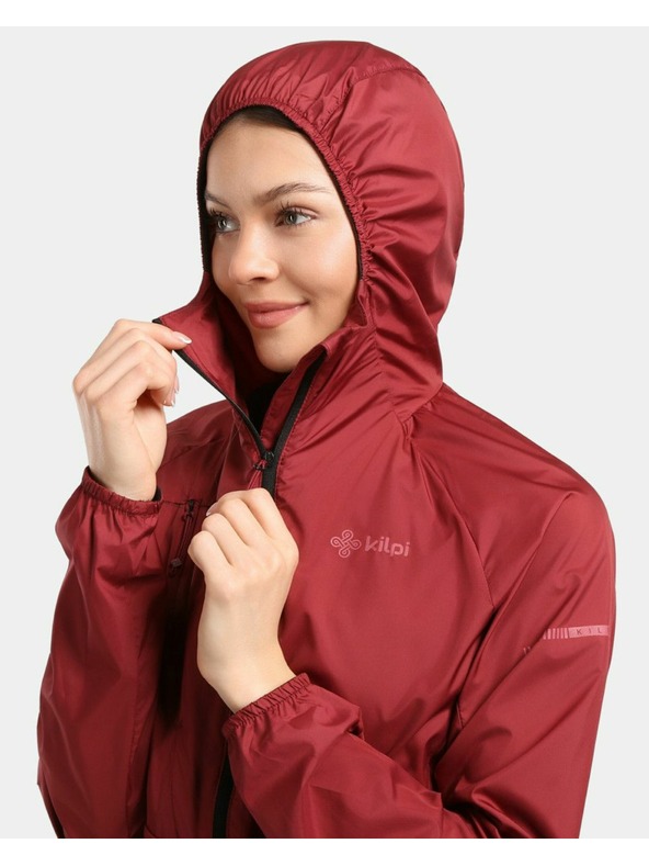 Kilpi Ženska lahka vetrovka Kilpi ROSA-W Temno rdeča