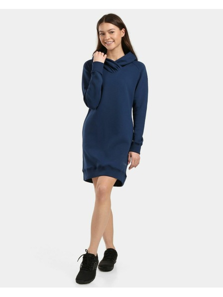 Kilpi Ženski dolg pulover s kapuco Kilpi HEYDEN-W Temno modra