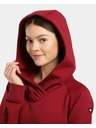 Kilpi Ženski dolg pulover s kapuco Kilpi HEYDEN-W Temno rdeča