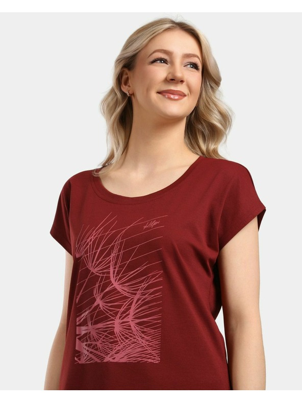 Kilpi Žensko funkcionalno majico Kilpi ARONY-W Temno rdeča
