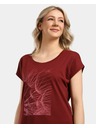 Kilpi Žensko funkcionalno majico Kilpi ARONY-W Temno rdeča