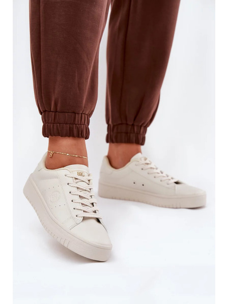 BIG STAR SHOES Ženske superge iz ECO usnja Big Star – bež