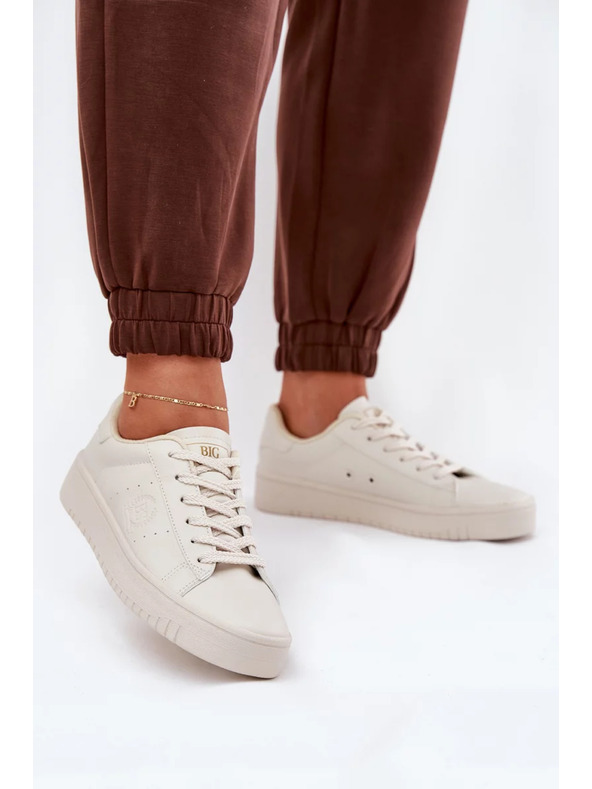 BIG STAR SHOES Ženske superge iz ECO usnja Big Star – bež