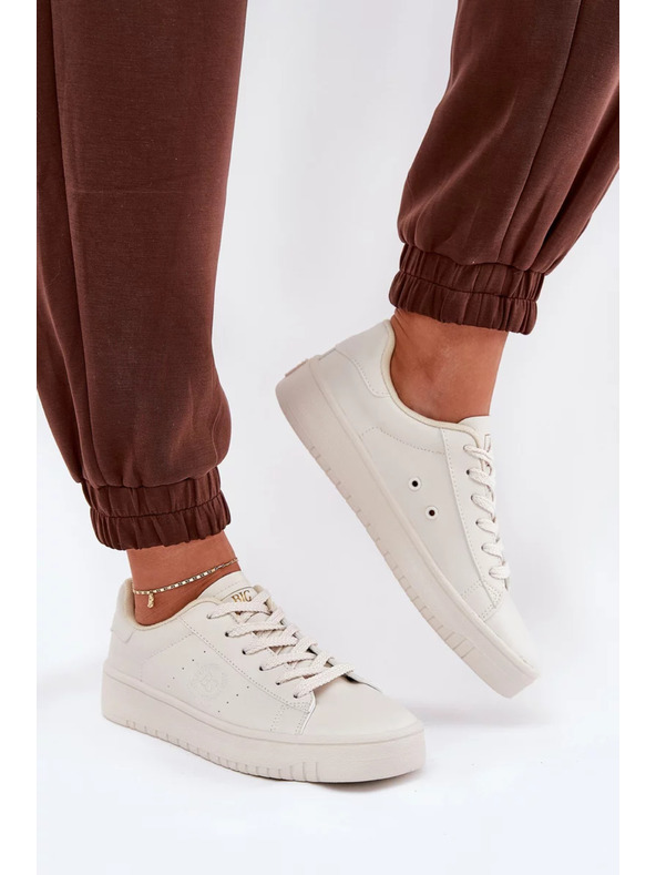 BIG STAR SHOES Ženske superge iz ECO usnja Big Star – bež