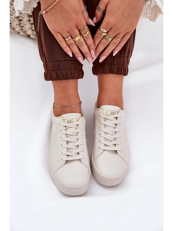 BIG STAR SHOES Ženske superge iz ECO usnja Big Star – bež