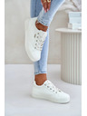 BIG STAR SHOES Ženske superge na platformi topline Big Star – bele
