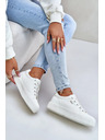 BIG STAR SHOES Ženske superge na platformi topline Big Star – bele
