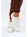BIG STAR SHOES Ženske nizke superge iz ECO usnja Big Star – bele