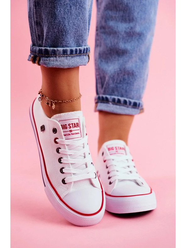 BIG STAR SHOES Legendarične ženske superge Big Star - bele