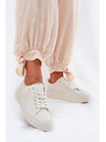 BIG STAR SHOES Ženske superge na platformi Big Star – svetlo bež