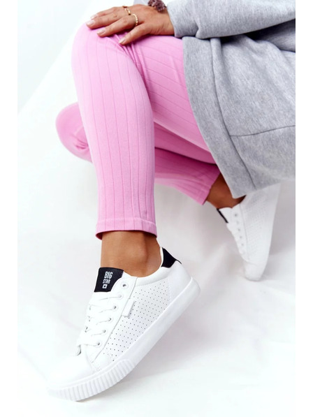 BIG STAR SHOES Ženske modne superge Big Star - bela/črna