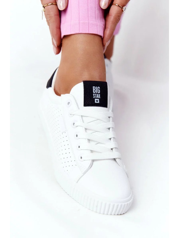 BIG STAR SHOES Ženske modne superge Big Star - bela/črna