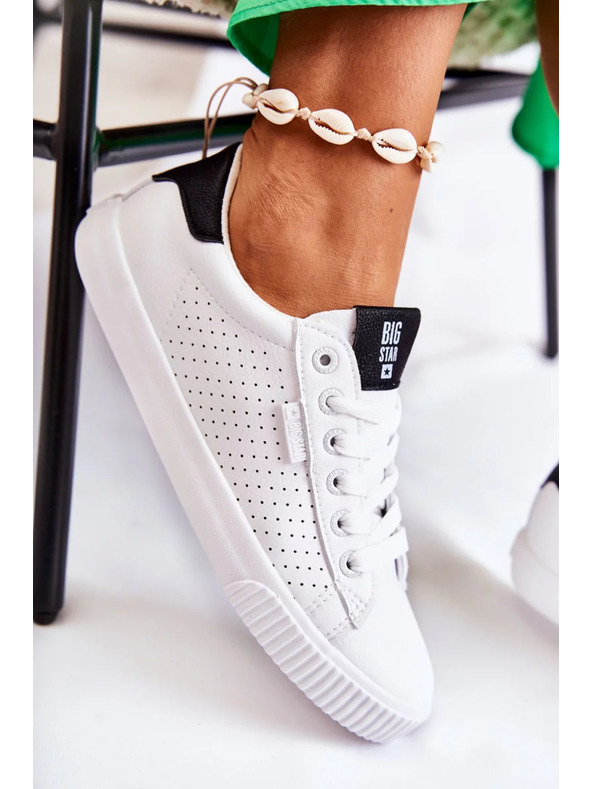 BIG STAR SHOES Ženske modne superge Big Star - bela/črna