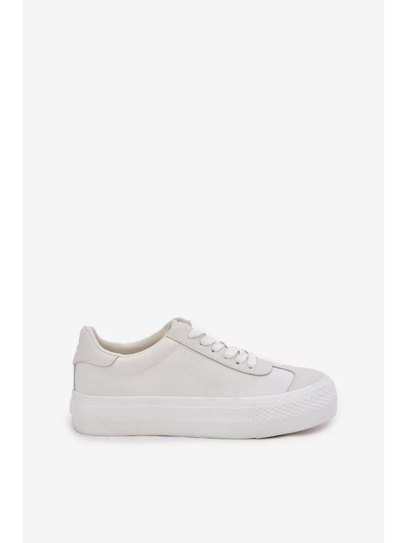 BIG STAR SHOES Ženske superge na platformi Big Star – bele