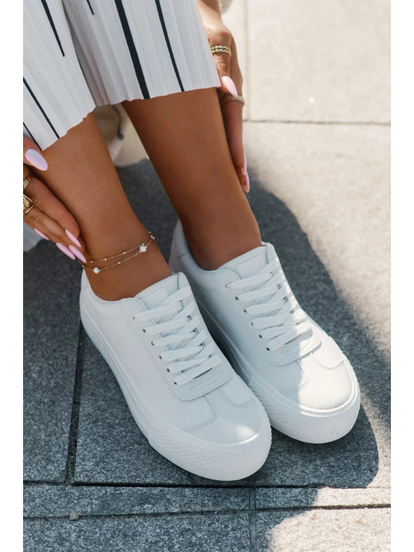 BIG STAR SHOES Ženske superge na platformi Big Star – bele