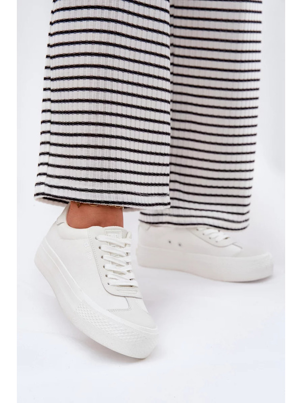 BIG STAR SHOES Ženske superge na platformi Big Star – bele