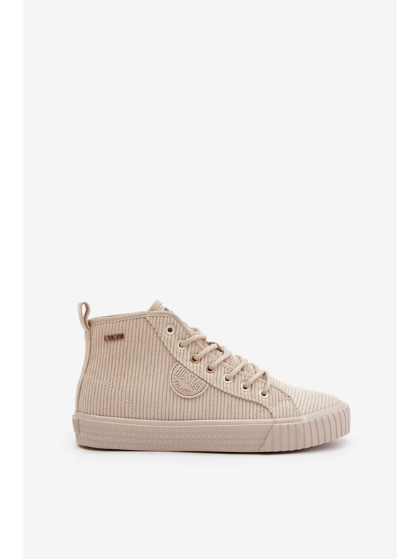 BIG STAR SHOES Ženske topline bombažne superge Big Star Hi-Poly System - bež