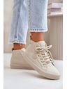 BIG STAR SHOES Ženske topline bombažne superge Big Star Hi-Poly System - bež