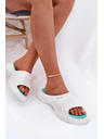 BIG STAR SHOES Ženske penjaste papuče Big Star – bele