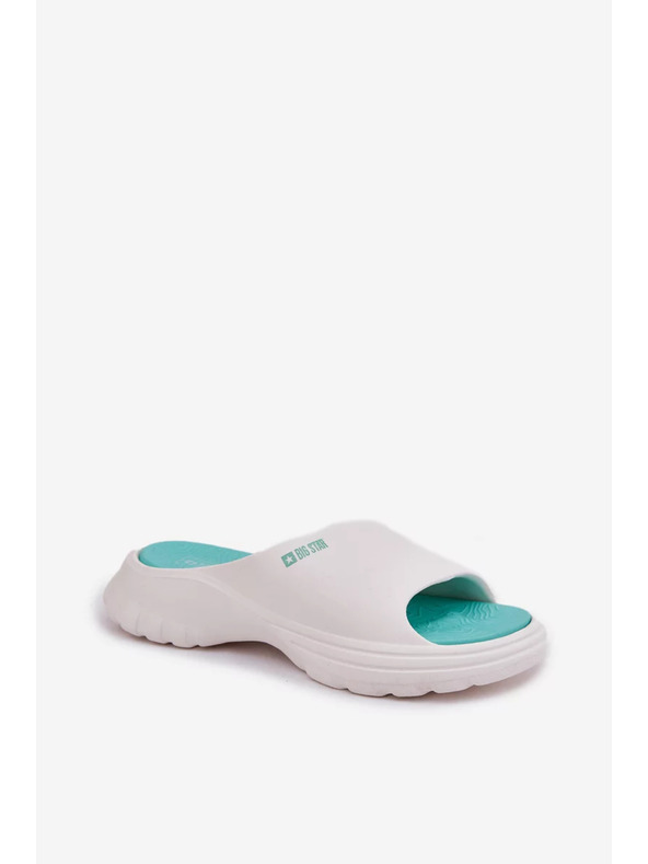 BIG STAR SHOES Ženske penjaste papuče Big Star – bele