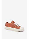 BIG STAR SHOES Ženske platneninaste superge na platformi Big Star – oranžne