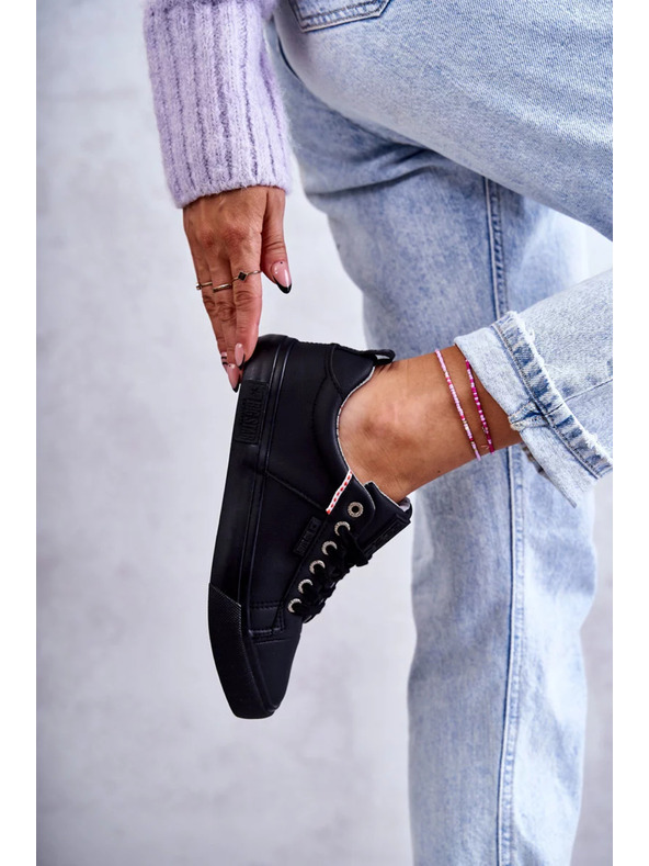 BIG STAR SHOES Ženske kožne superge Big Star – črne