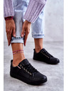 BIG STAR SHOES Ženske kožne superge Big Star – črne