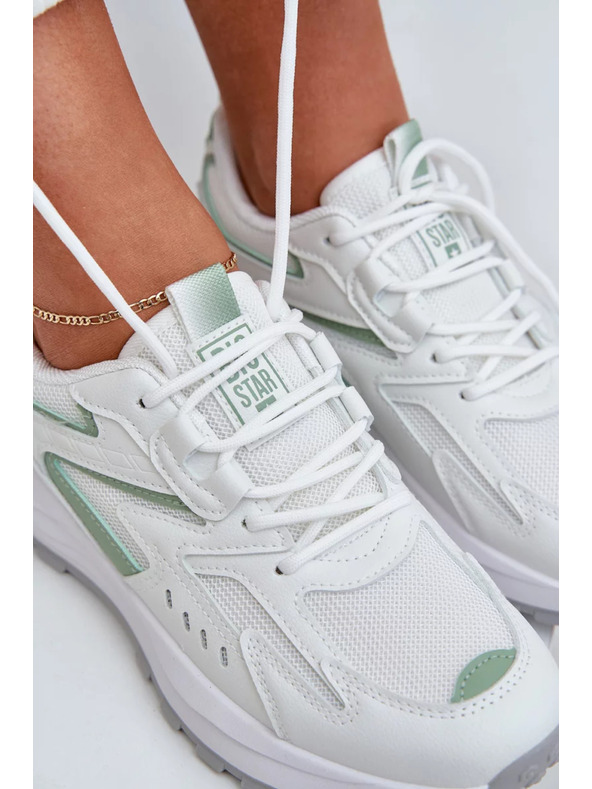 BIG STAR SHOES Ženske športne čevlje Big Star HI-POLY SYSTEM – bela/menta