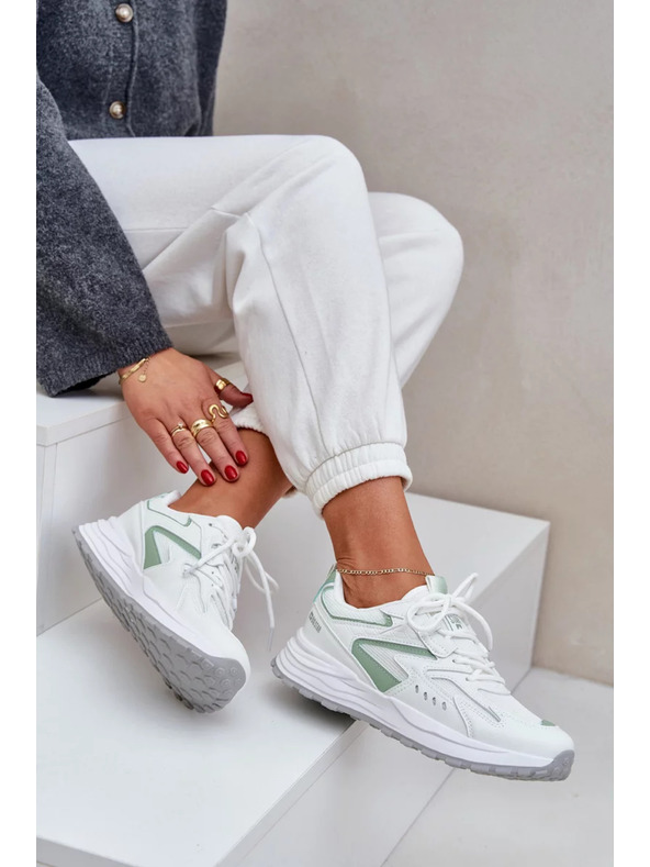 BIG STAR SHOES Ženske športne čevlje Big Star HI-POLY SYSTEM – bela/menta