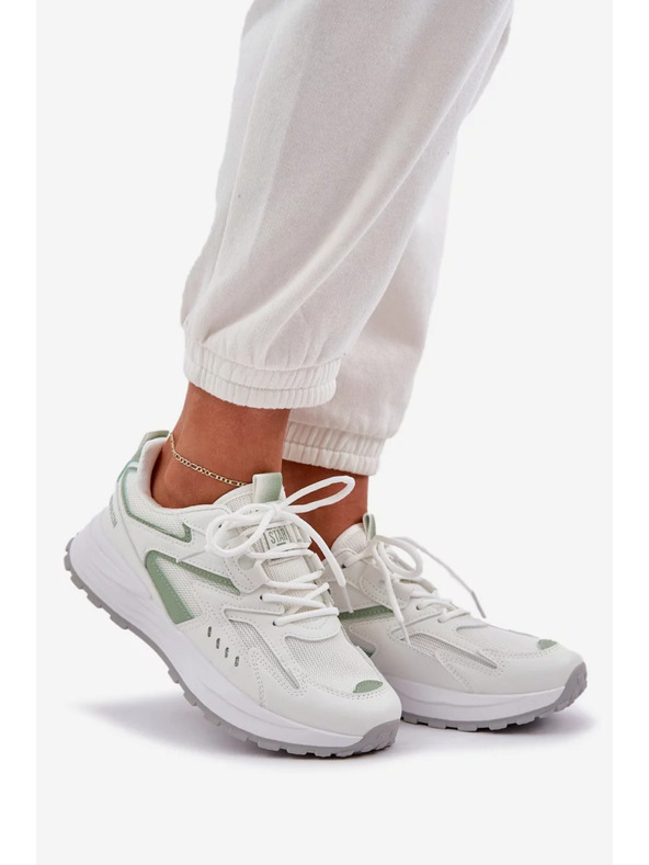 BIG STAR SHOES Ženske športne čevlje Big Star HI-POLY SYSTEM – bela/menta