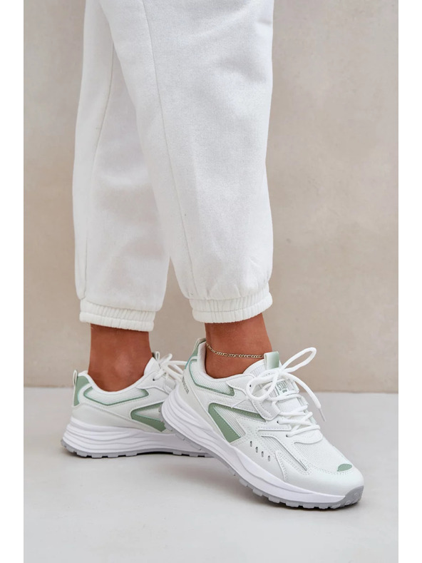 BIG STAR SHOES Ženske športne čevlje Big Star HI-POLY SYSTEM – bela/menta