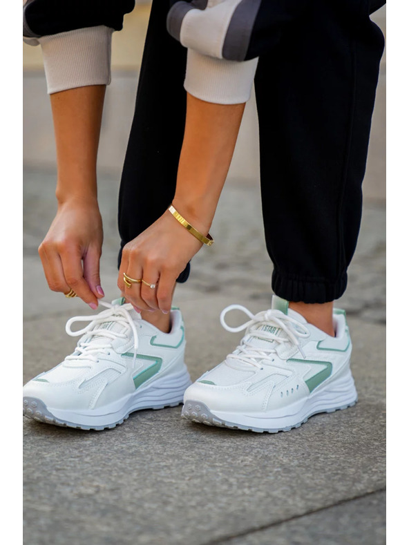 BIG STAR SHOES Ženske športne čevlje Big Star HI-POLY SYSTEM – bela/menta