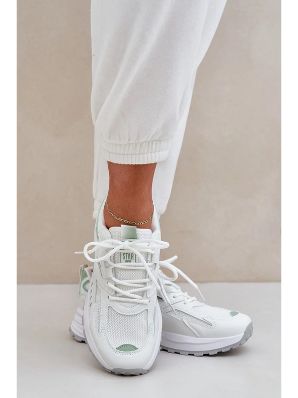 BIG STAR SHOES Ženske športne čevlje Big Star HI-POLY SYSTEM – bela/menta
