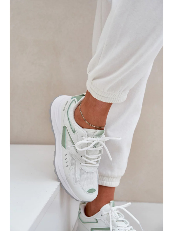 BIG STAR SHOES Ženske športne čevlje Big Star HI-POLY SYSTEM – bela/menta