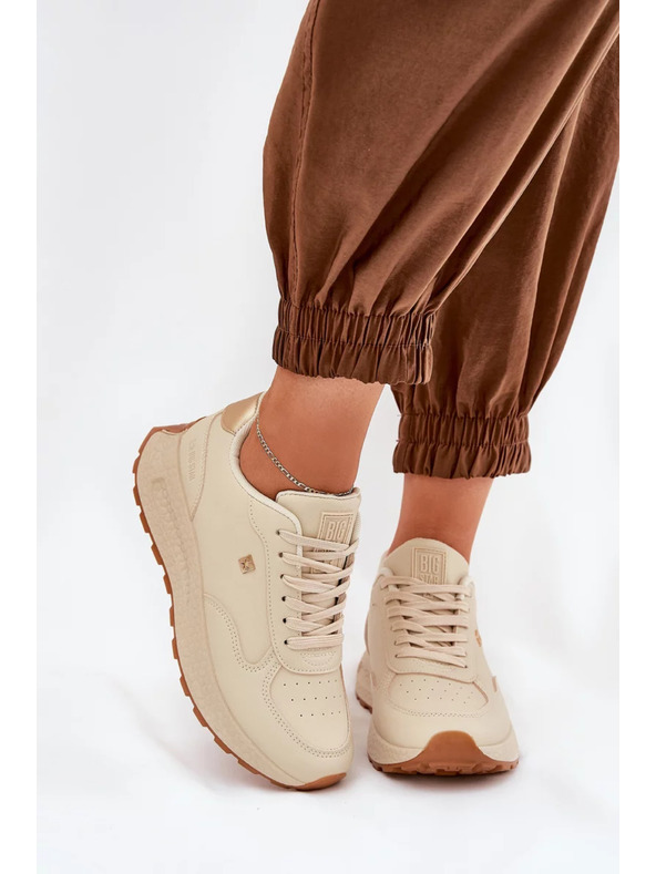 BIG STAR SHOES Ženske športne čevlje Big Star HI-POLY SYSTEM – bež