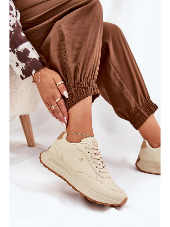 BIG STAR SHOES Ženske športne čevlje Big Star HI-POLY SYSTEM – bež