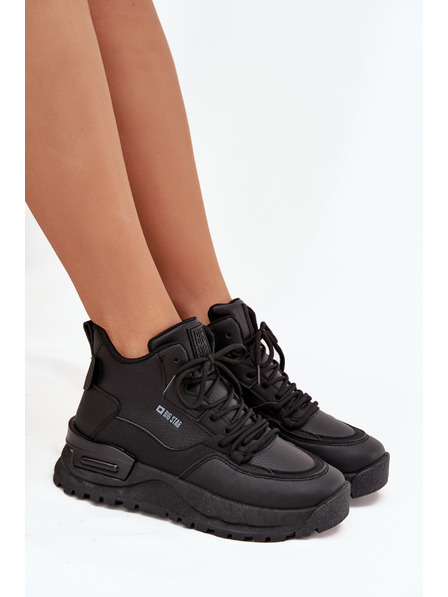 BIG STAR SHOES Ženske športne čevlje na platformi Big Star – črne