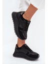 BIG STAR SHOES Ženske topline superge na platformi Big Star HI-POLY SYSTEM – črne