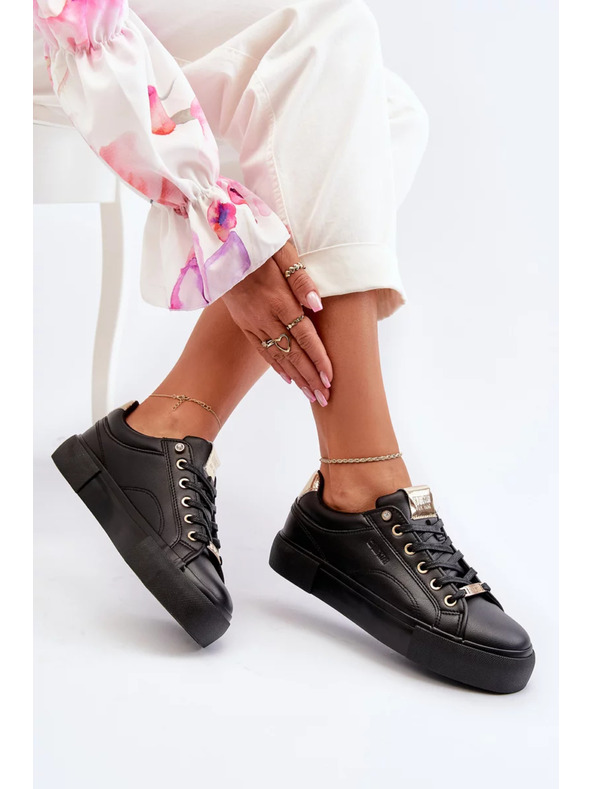 BIG STAR SHOES Ženski teniski Big Star – črni