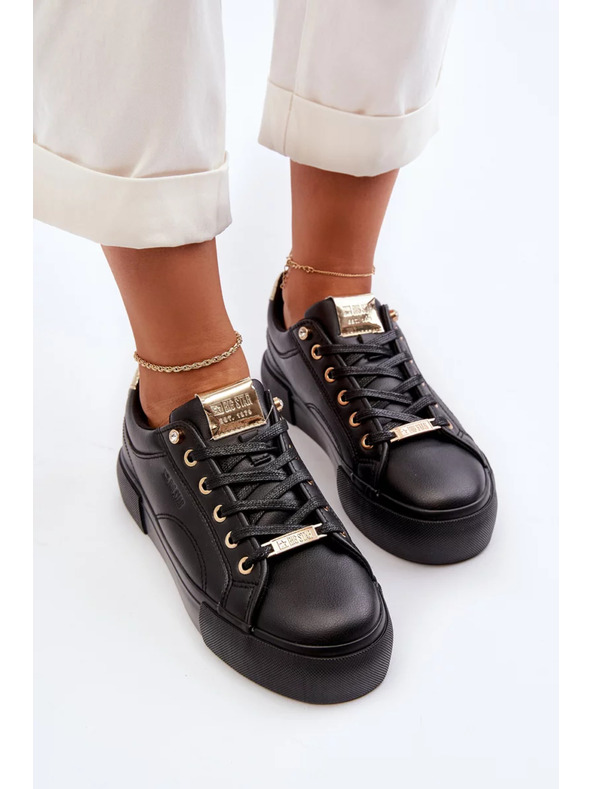 BIG STAR SHOES Ženski teniski Big Star – črni