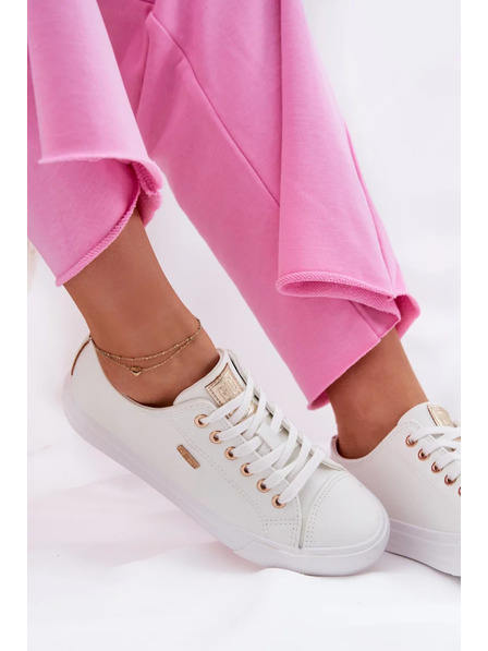 BIG STAR SHOES Ženske superge iz EKO usnja Big Star – bele
