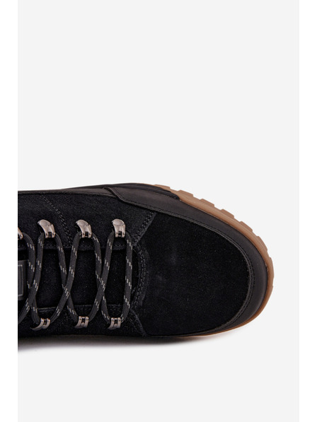 BIG STAR SHOES Moški semišasti trekingski čevlji Big Star – črni