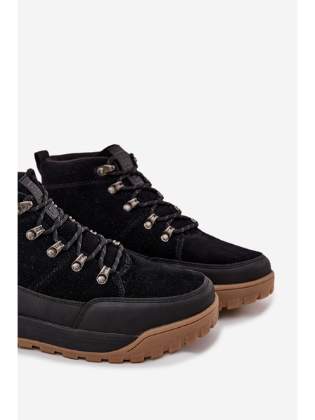 BIG STAR SHOES Moški semišasti trekingski čevlji Big Star – črni