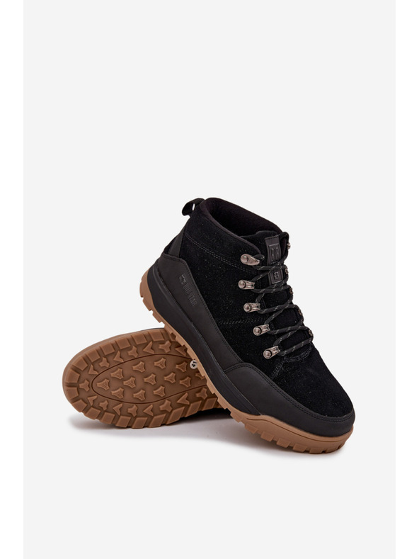 BIG STAR SHOES Moški semišasti trekingski čevlji Big Star – črni