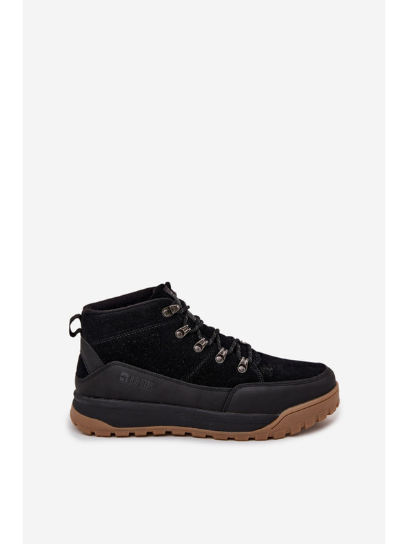 BIG STAR SHOES Moški semišasti trekingski čevlji Big Star – črni