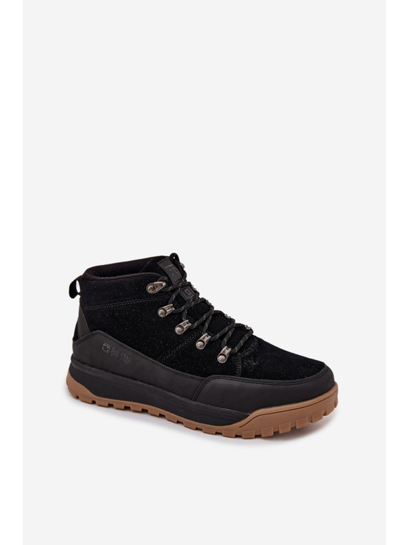 BIG STAR SHOES Moški semišasti trekingski čevlji Big Star – črni