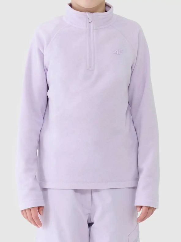 4F Dekliška jopa s kapuco iz flisa 4F