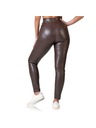 Bellinda RELAX & GO LEATHEROPTIC LEGGINGS - Ženski legíny s videzom usnja - temno rjava